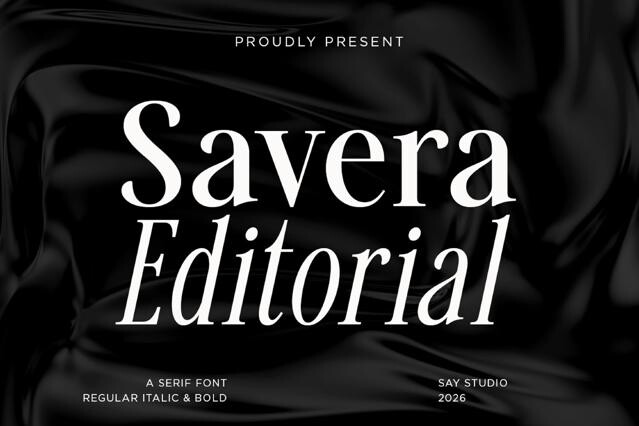 Savera Editorial - Classic Serif Font