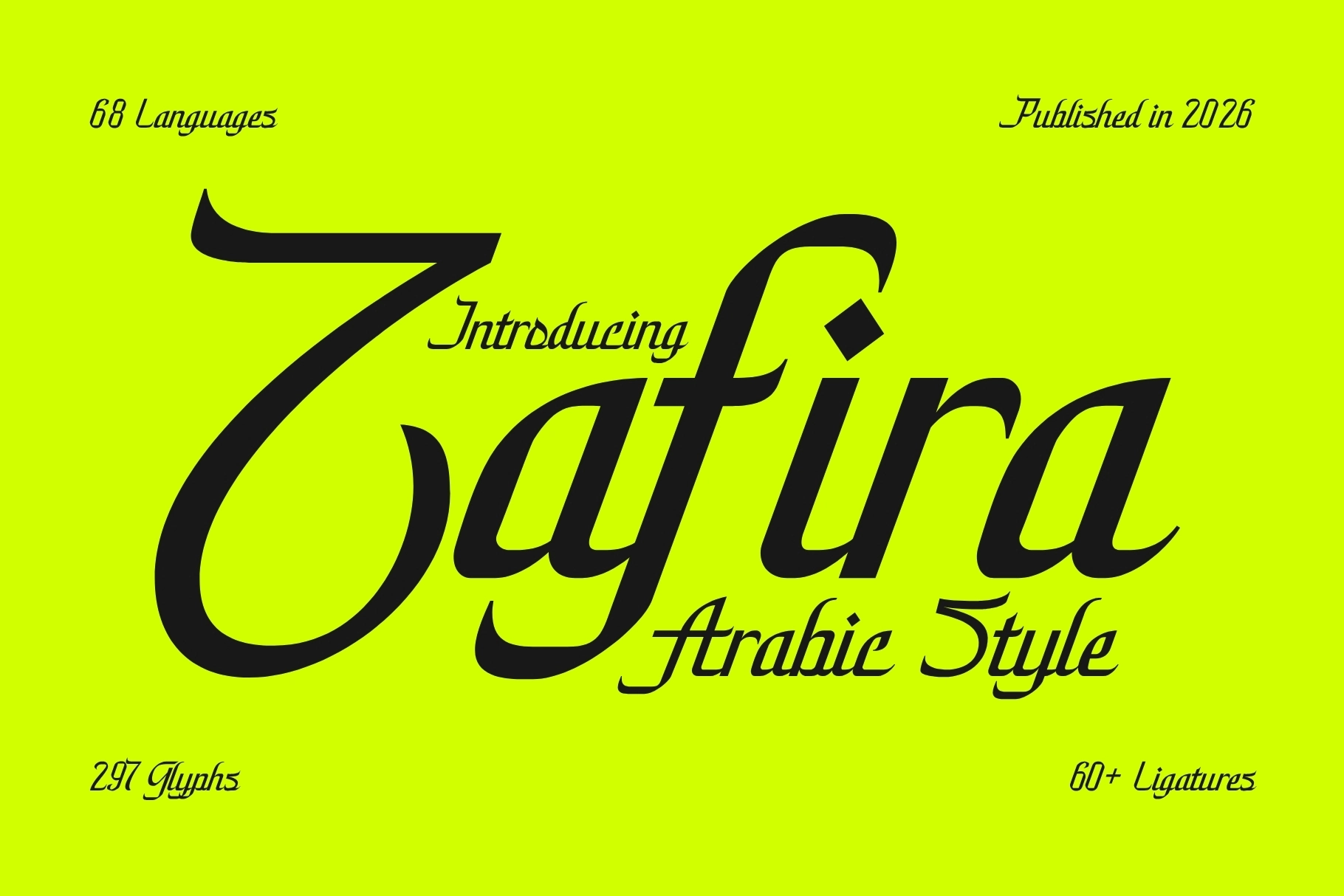 Zafira - Arabic Inspired Font