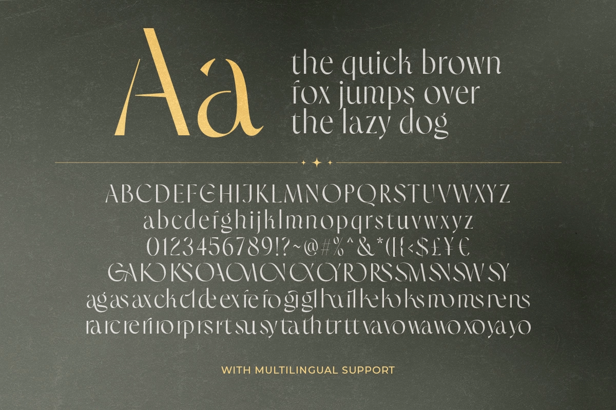 Glavoire - Elegant Stencil Sans Font
