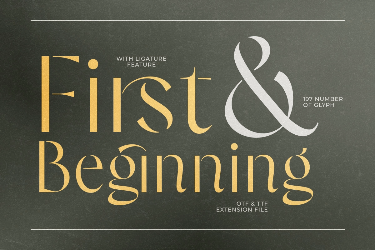 Glavoire - Elegant Stencil Sans Font