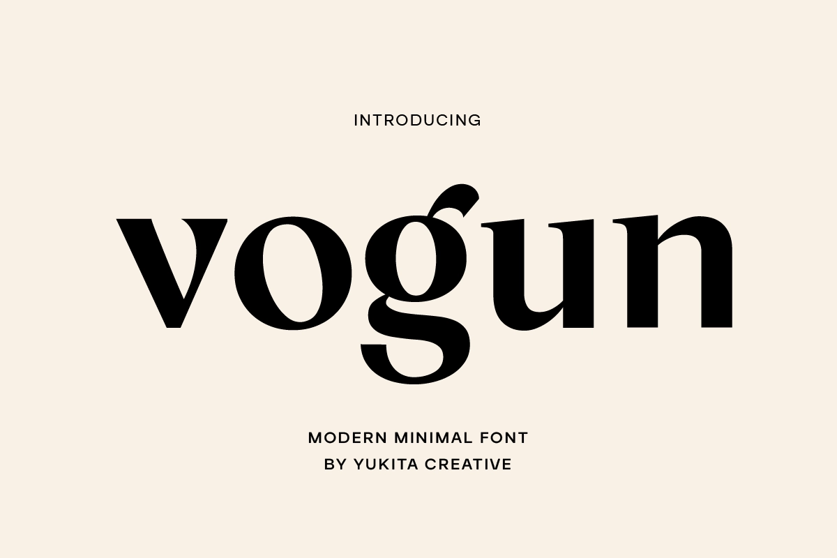 Vogun - Minimal Modern Serif Font