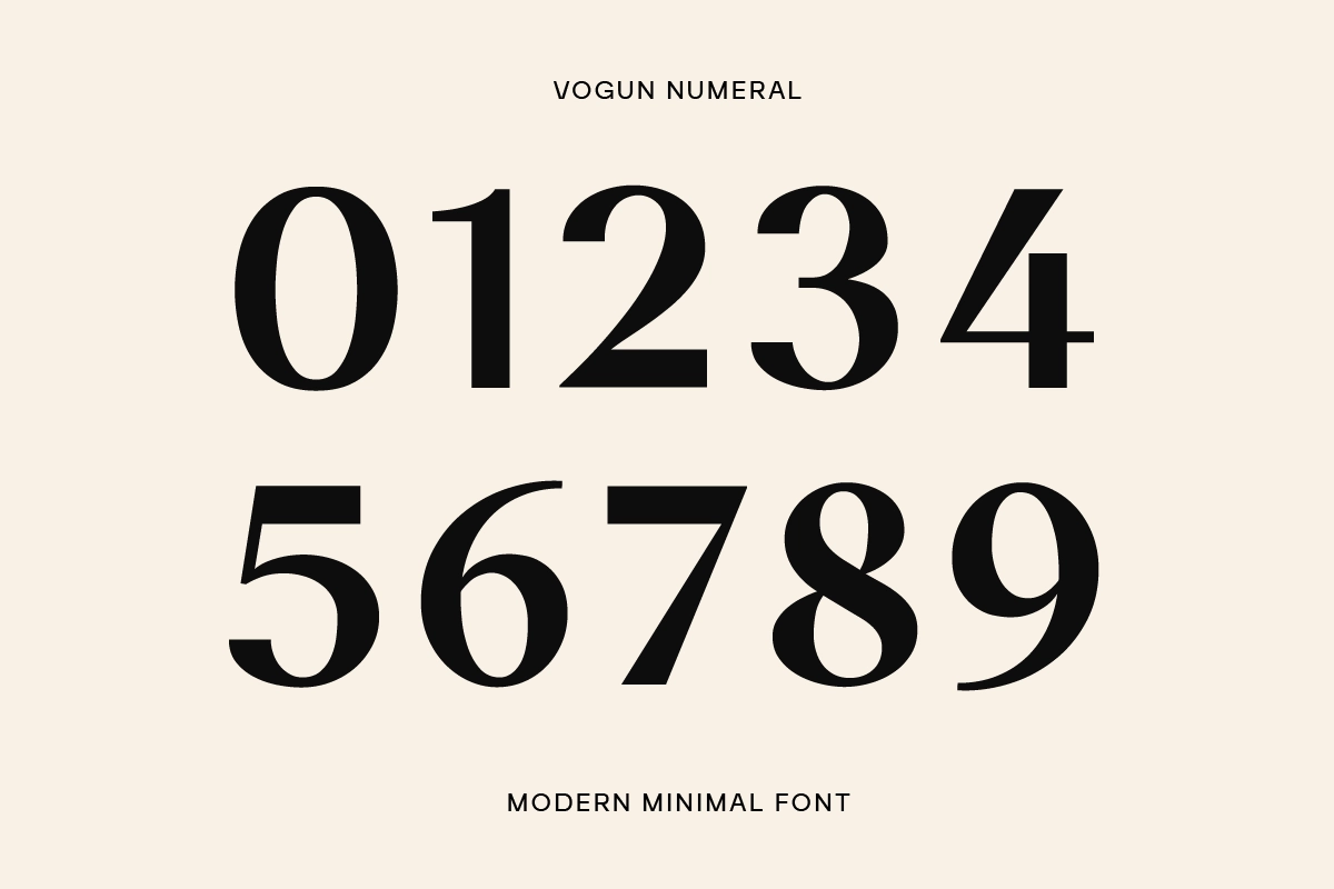 Vogun - Minimal Modern Serif Font
