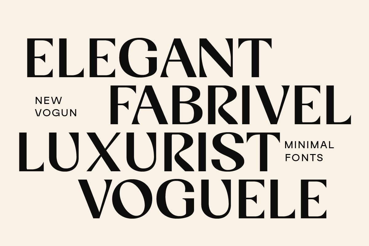 Vogun - Minimal Modern Serif Font