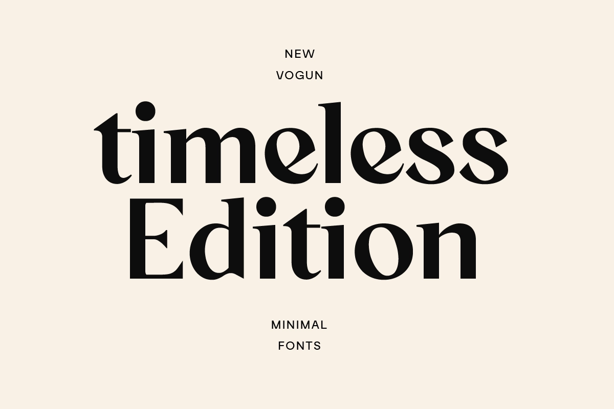 Vogun - Minimal Modern Serif Font