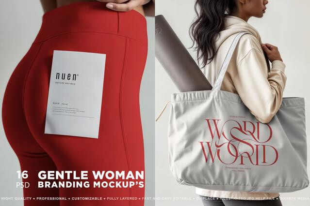 Gentle Woman Branding Mockup Set