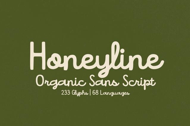 Honeyline - Organic Handwritten Duo Font