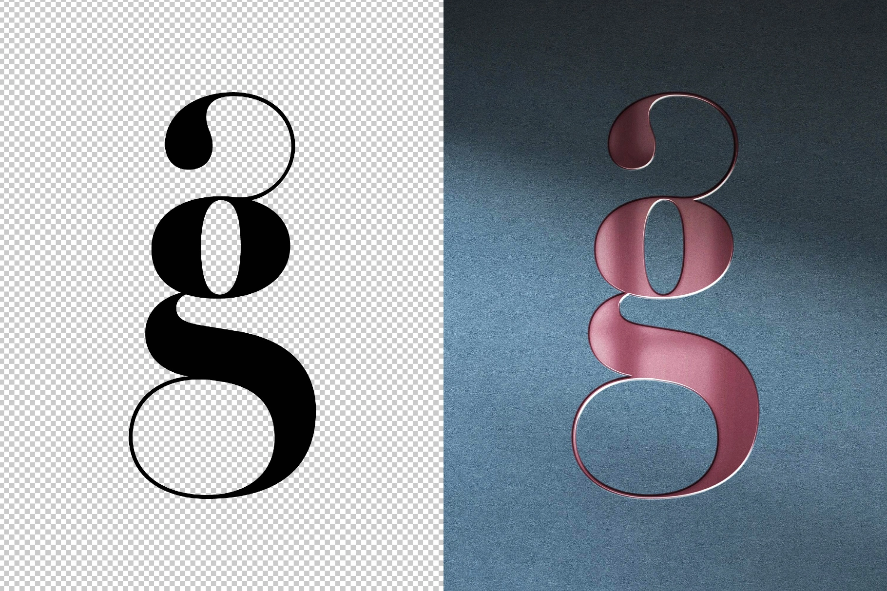 Glossy Debossed Logo Mockup