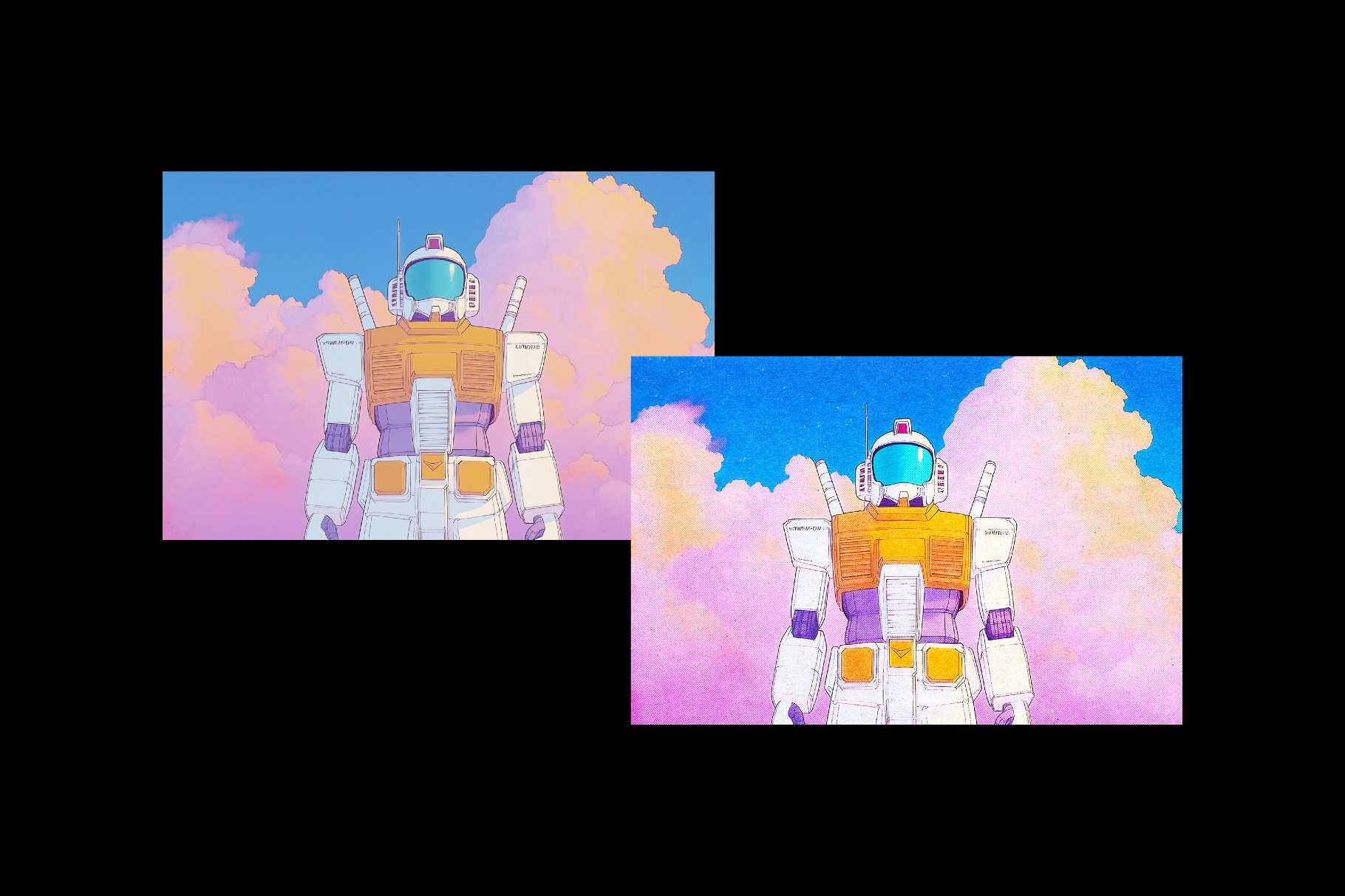 Halftone Print Photo Effect