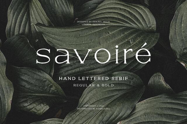 Savoire - Handwritten Serif Font