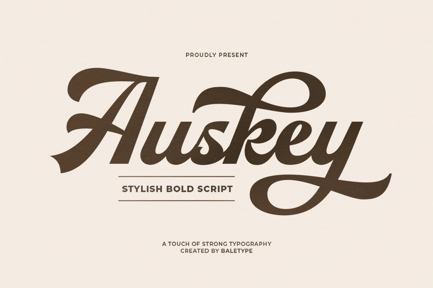 Auskey - Bold Script Font