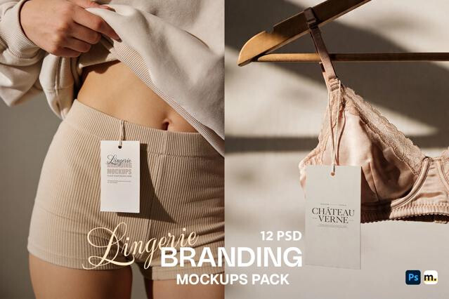 Lingerie Branding Mockup Set