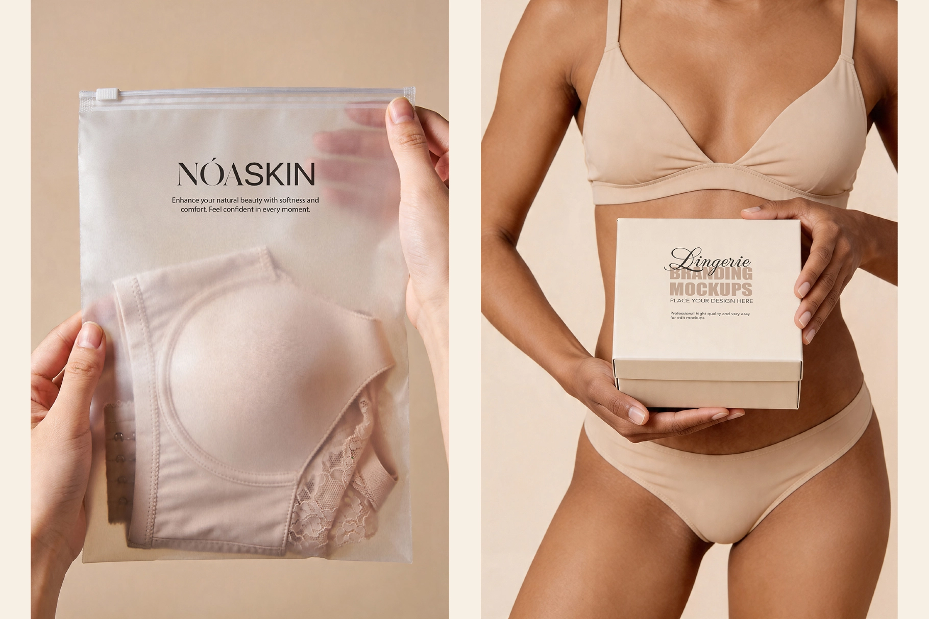 Lingerie Branding Mockup Set