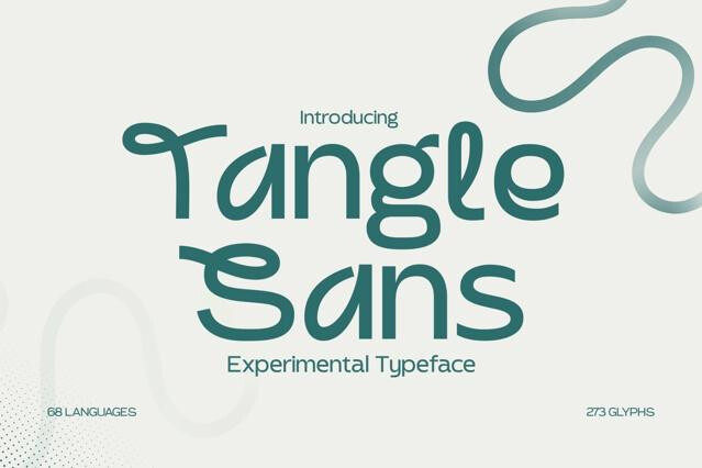 Tangle Sans - Experimental Sans Serif Font
