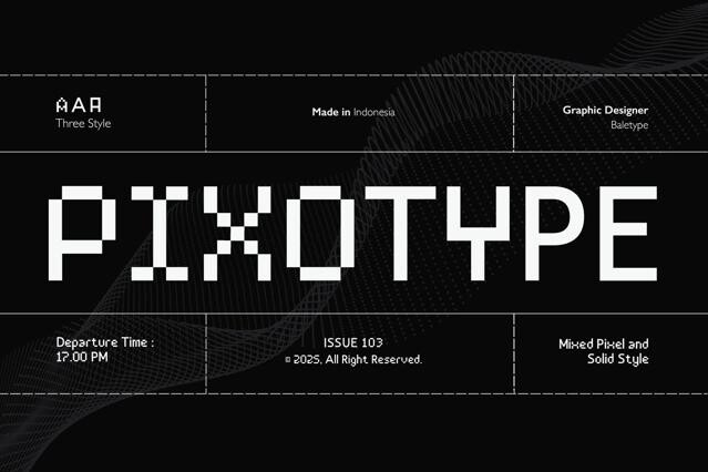 Pixotype - Stylish Pixel Font