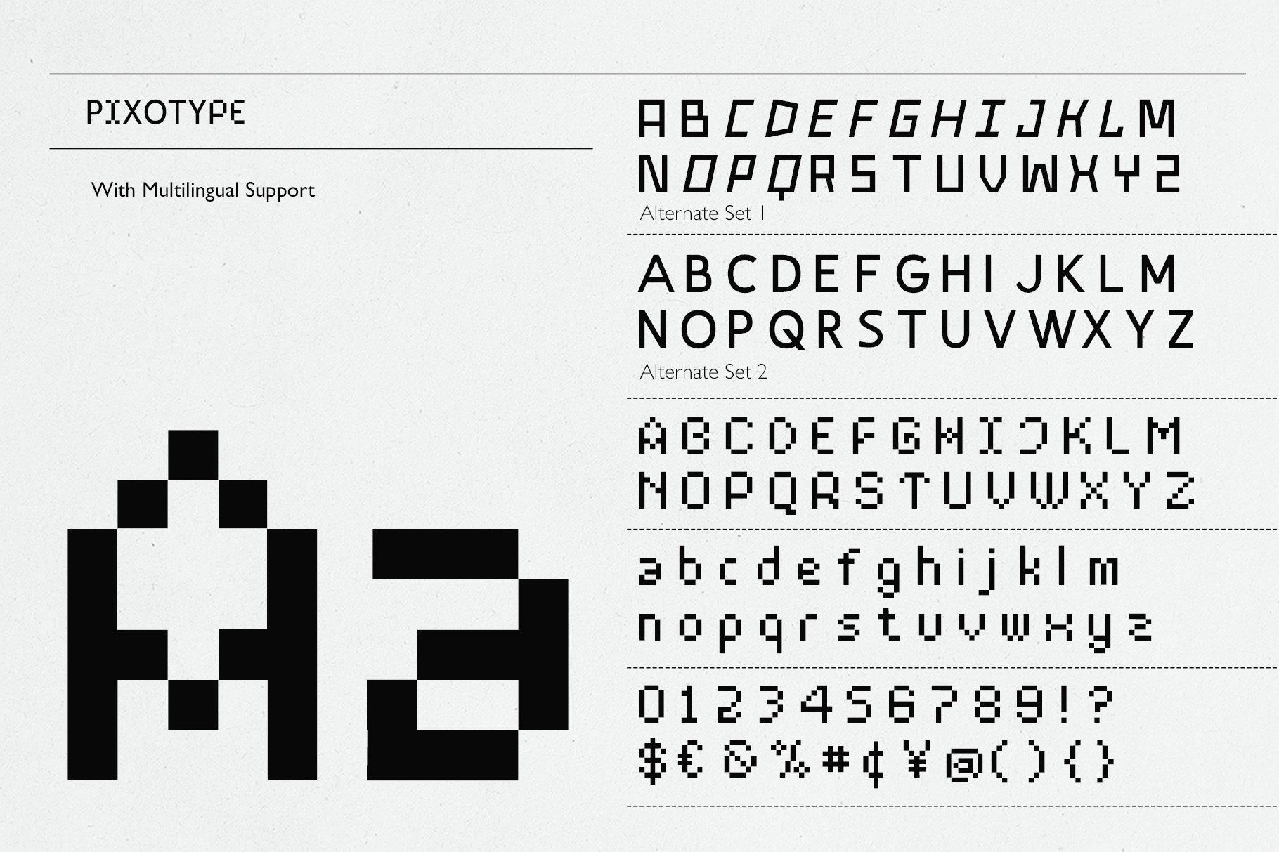 Pixotype - Stylish Pixel Font