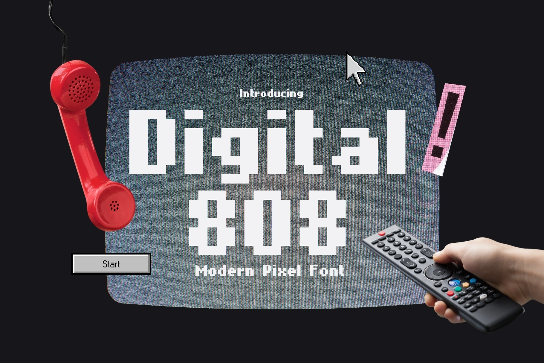 Digital 808 - 8Bit Pixel Font