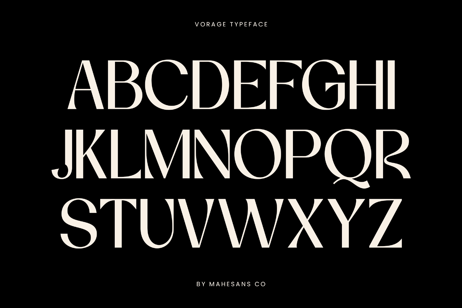 Vorage – Elegant Luxury Serif Font