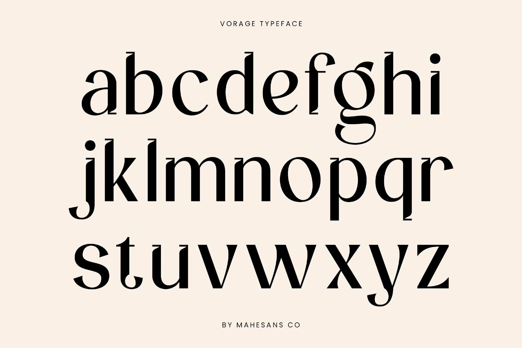 Vorage – Elegant Luxury Serif Font