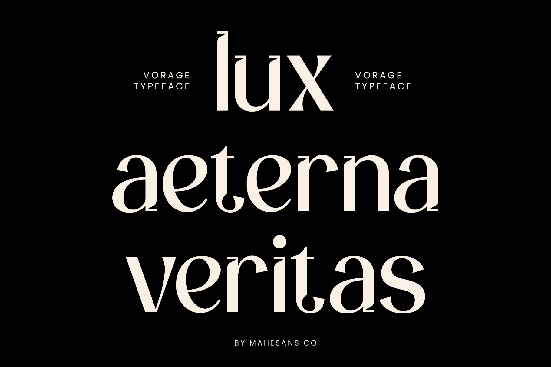 Vorage – Elegant Luxury Serif Font