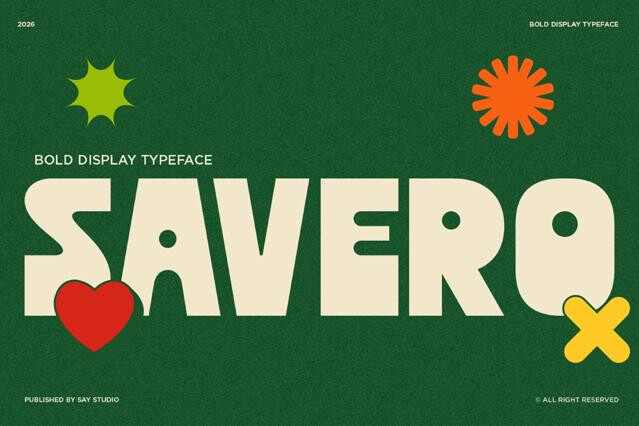 Savero - Playful Geometric Sans Font