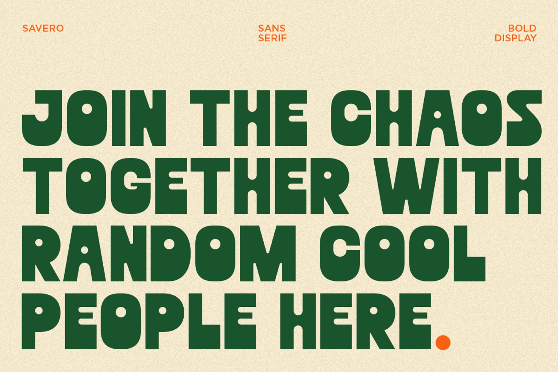 Savero - Playful Geometric Sans Font