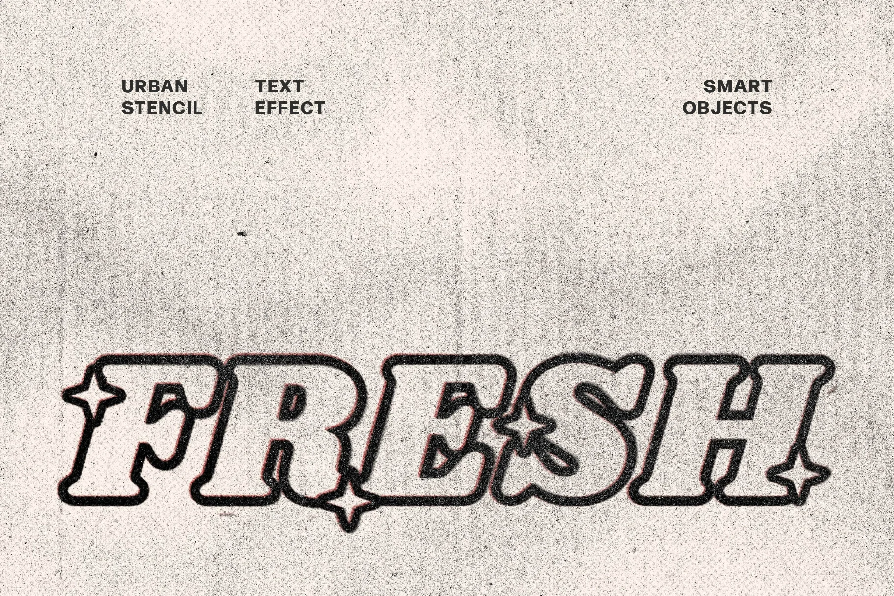 Urban Stencil Text Effect