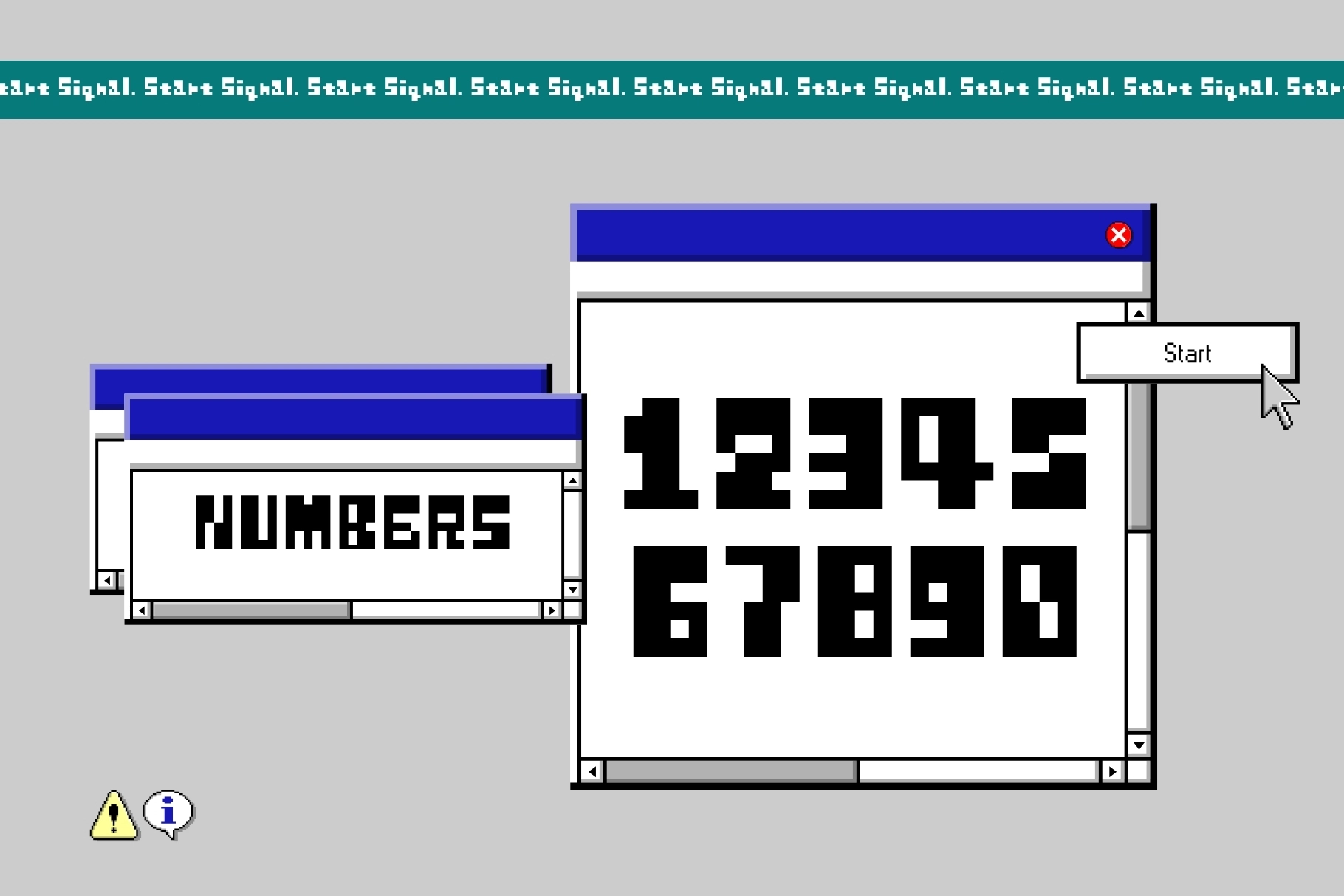 Start Signal - Cute Pixel Font