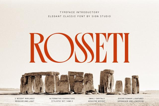 Rosseti - Elegant Classic Serif Font
