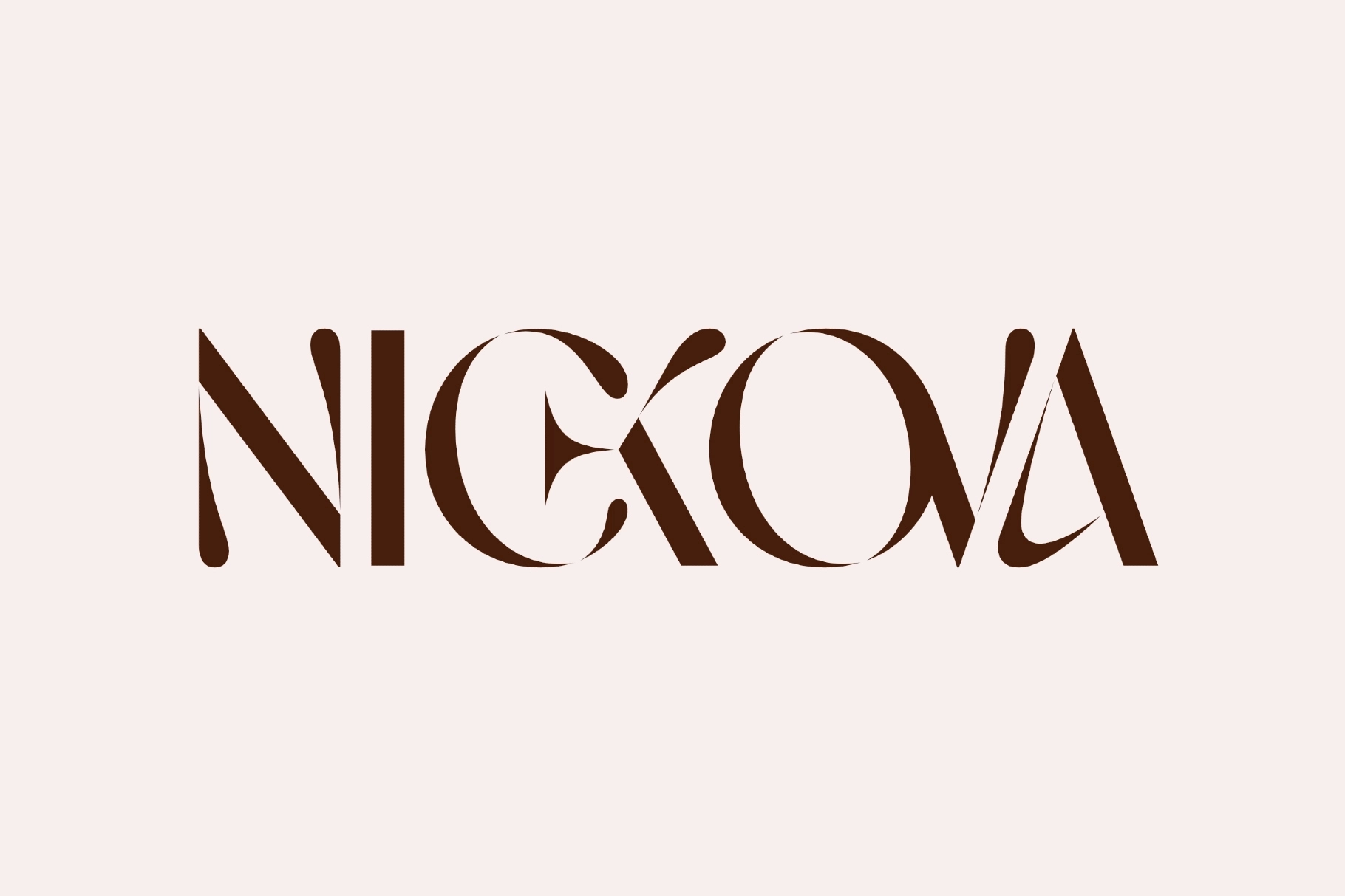 Nickova — Luxury Fashion Stencil Typeface