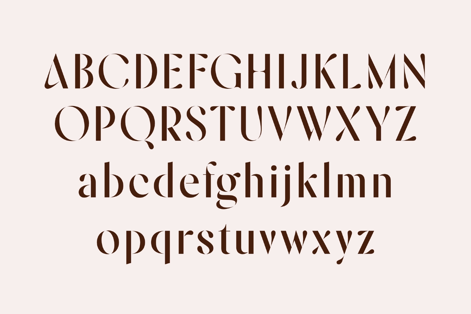 Nickova — Luxury Fashion Stencil Typeface