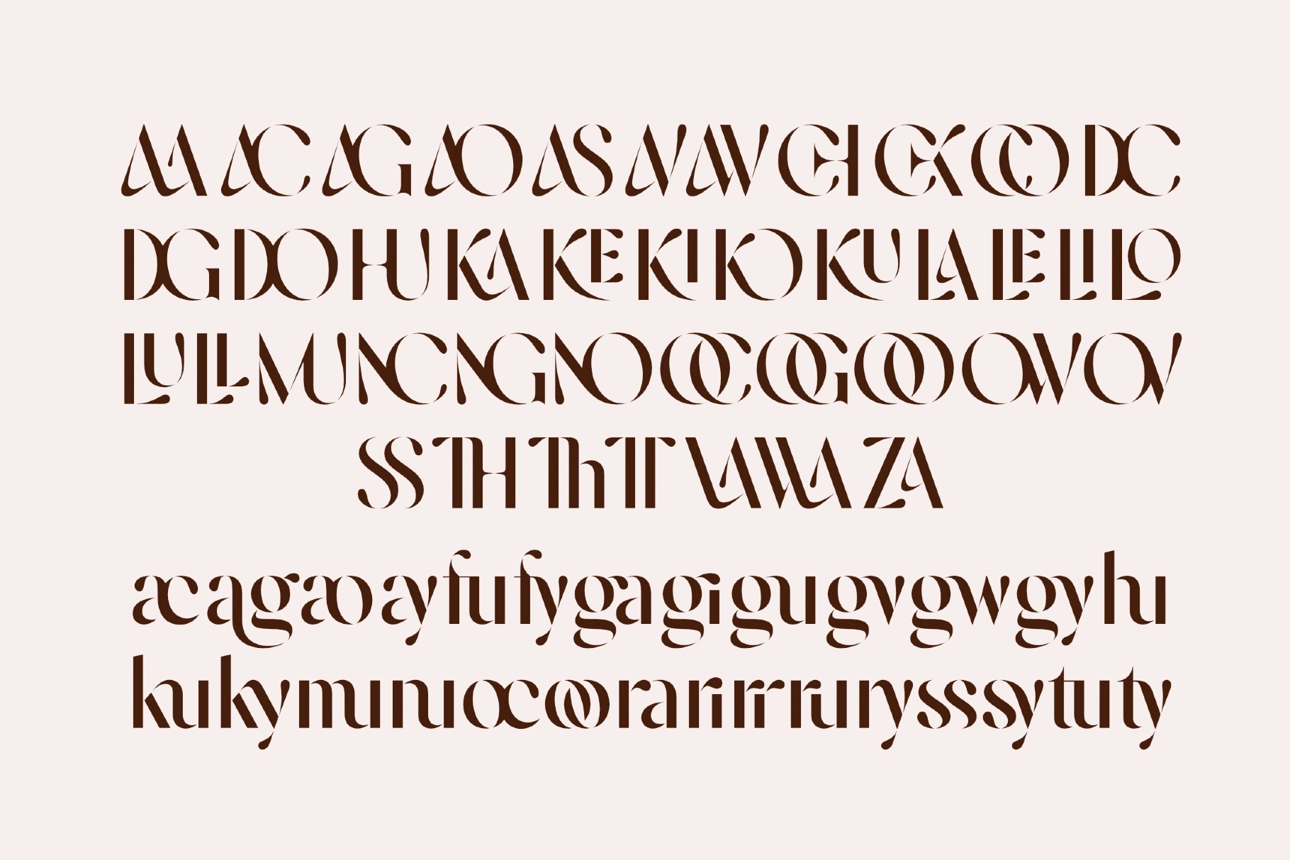 Nickova — Luxury Fashion Stencil Typeface
