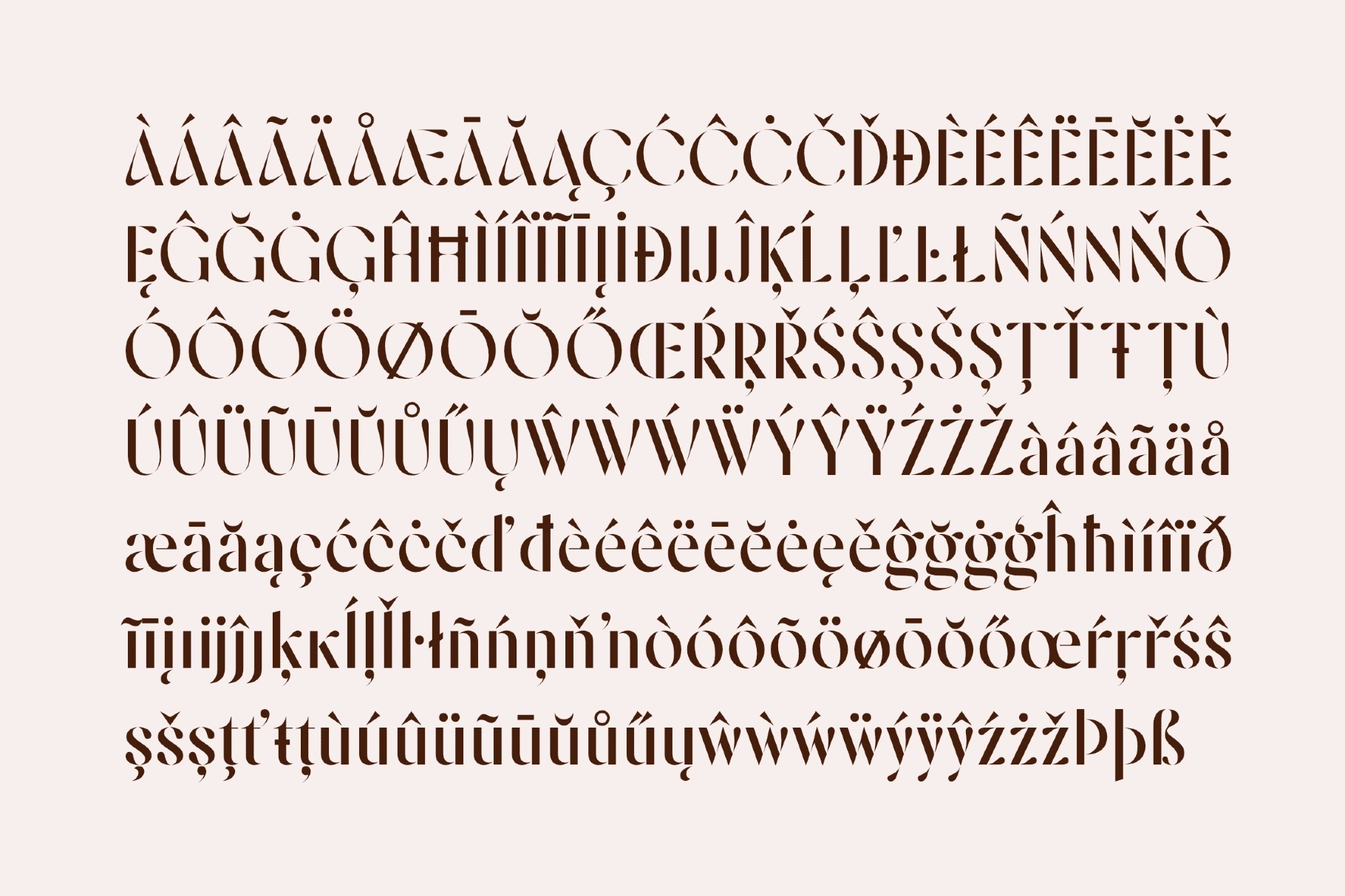 Nickova — Luxury Fashion Stencil Typeface