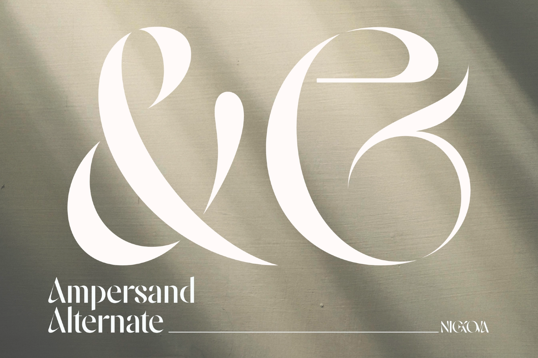 Nickova — Luxury Fashion Stencil Typeface