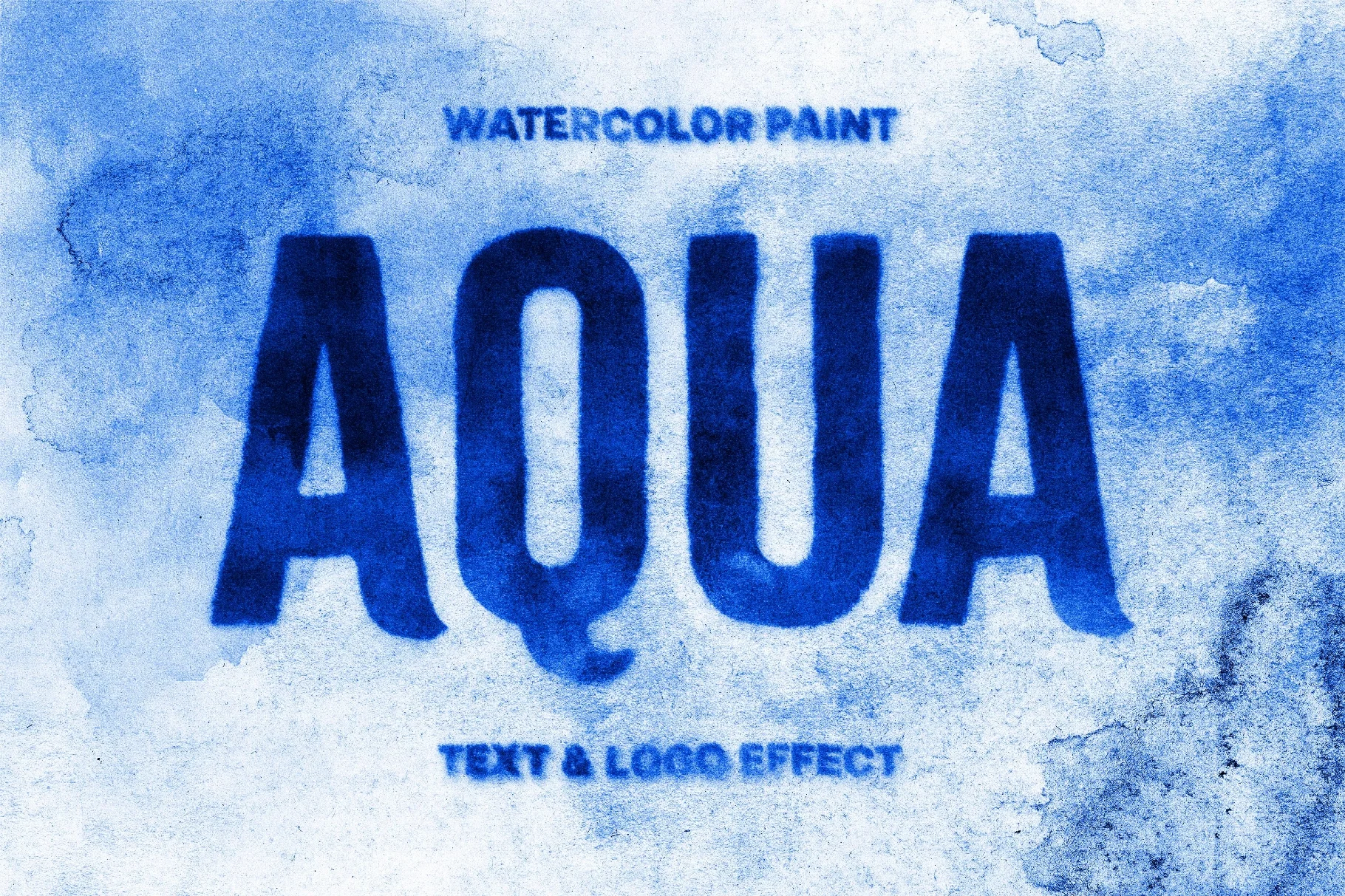 Watercolor Painted Text Effect