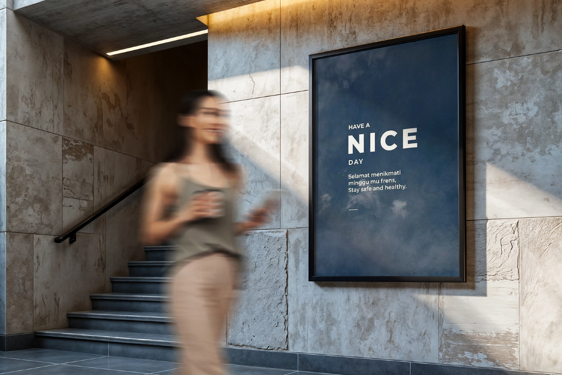 Concrete Interior Poster Mockup Set