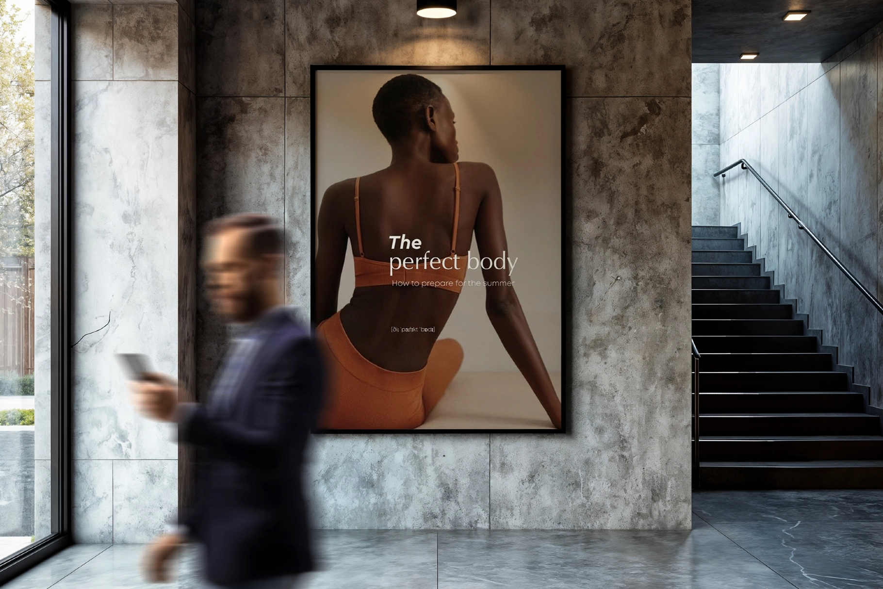 Concrete Interior Poster Mockup Set