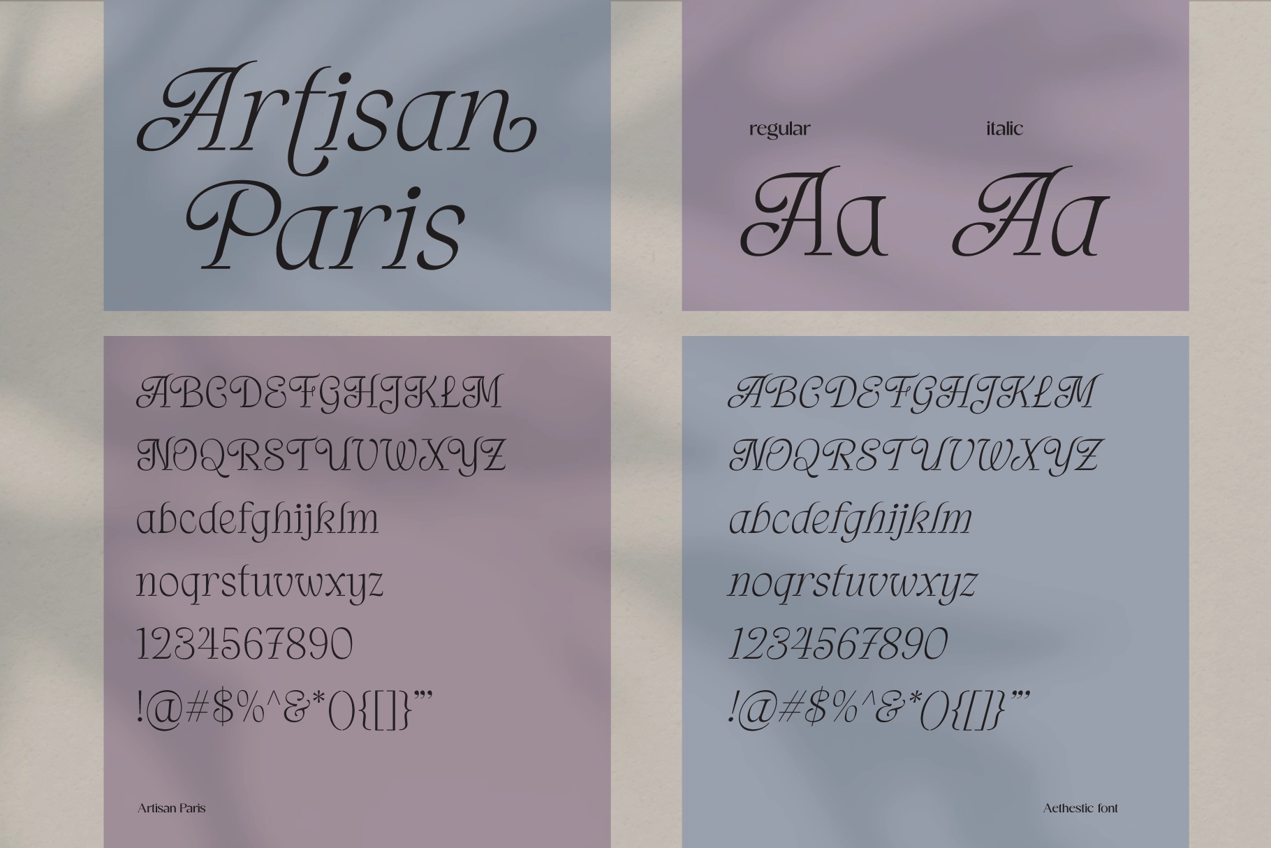 Artisan Paris – Elegant Display Serif Font