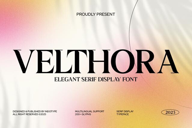 Velthora - Elegant Serif Display Font