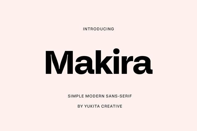 Makira – Modern Sans Serif Font Family
