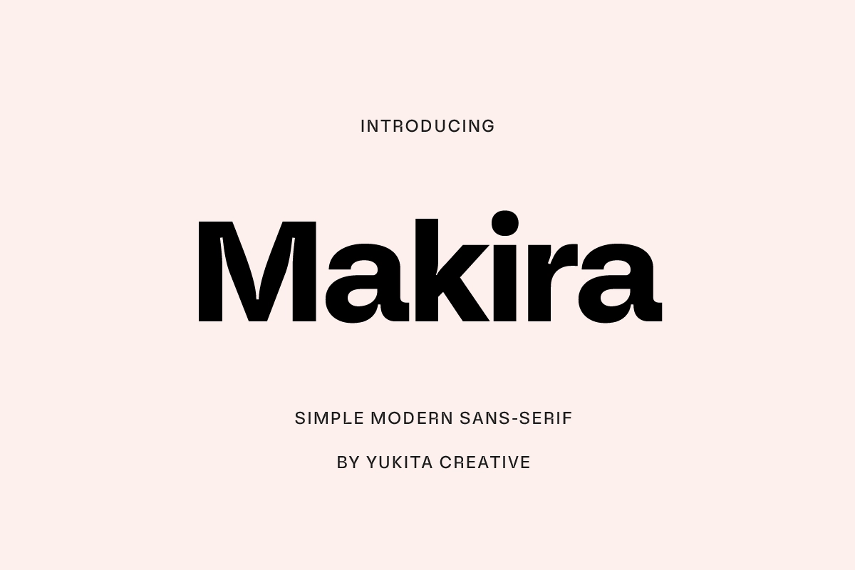 Makira – Modern Sans Serif Font Family
