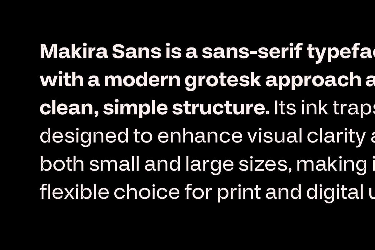Makira – Modern Sans Serif Font Family