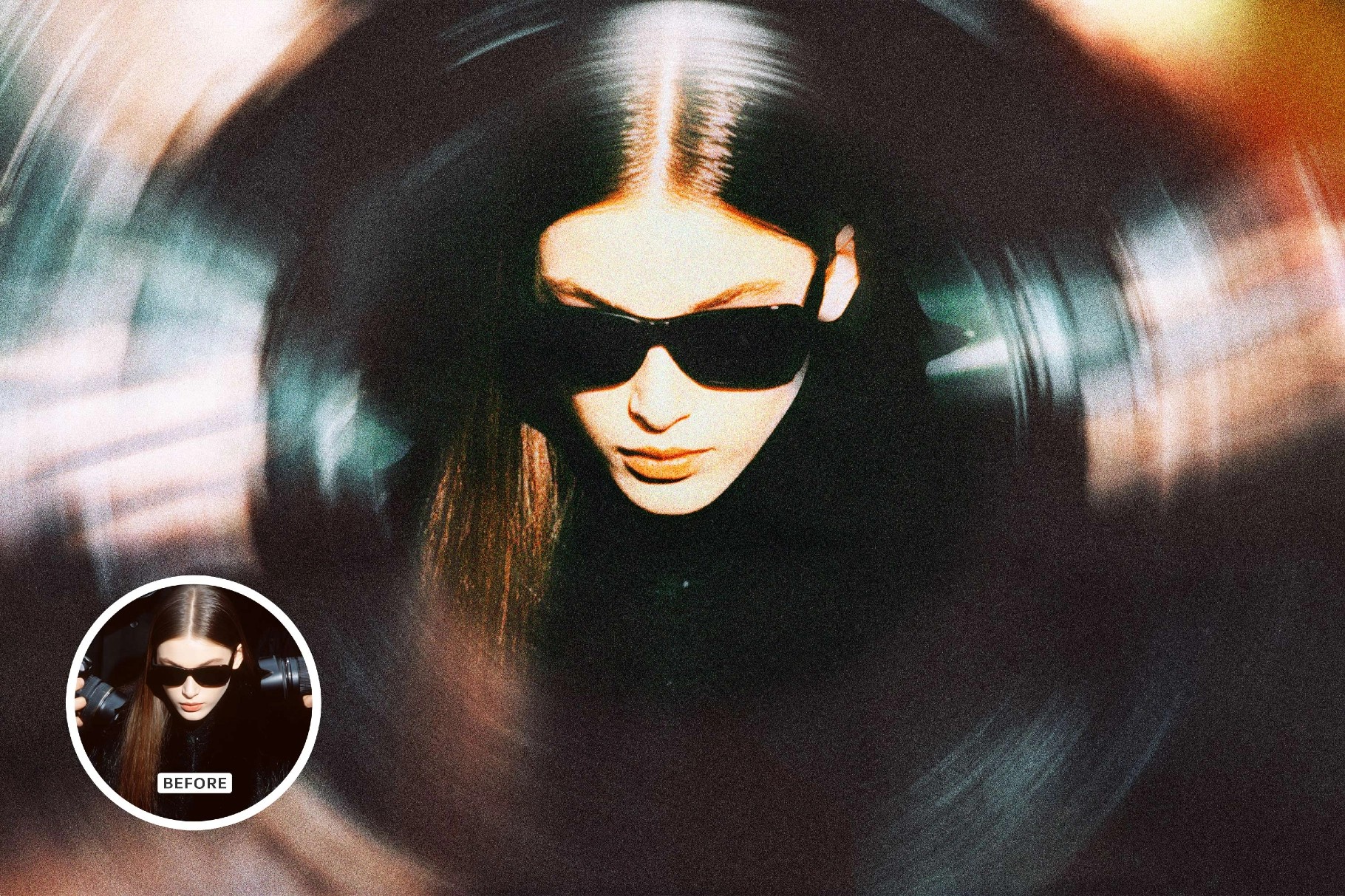 Radial Blur Photo Effect