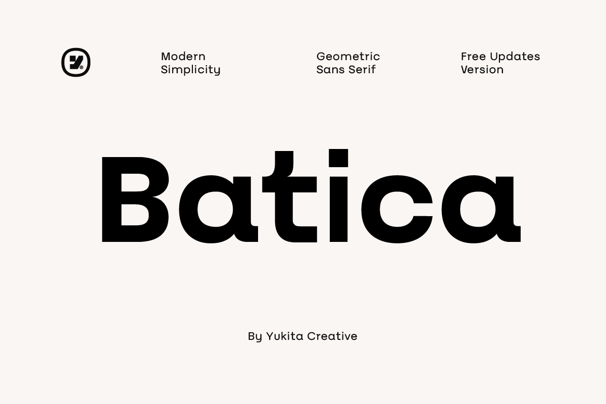 Batica – Modern Geometric Sans Font