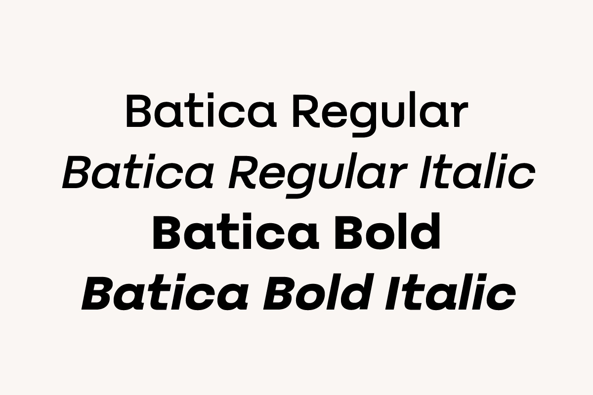 Batica – Modern Geometric Sans Font
