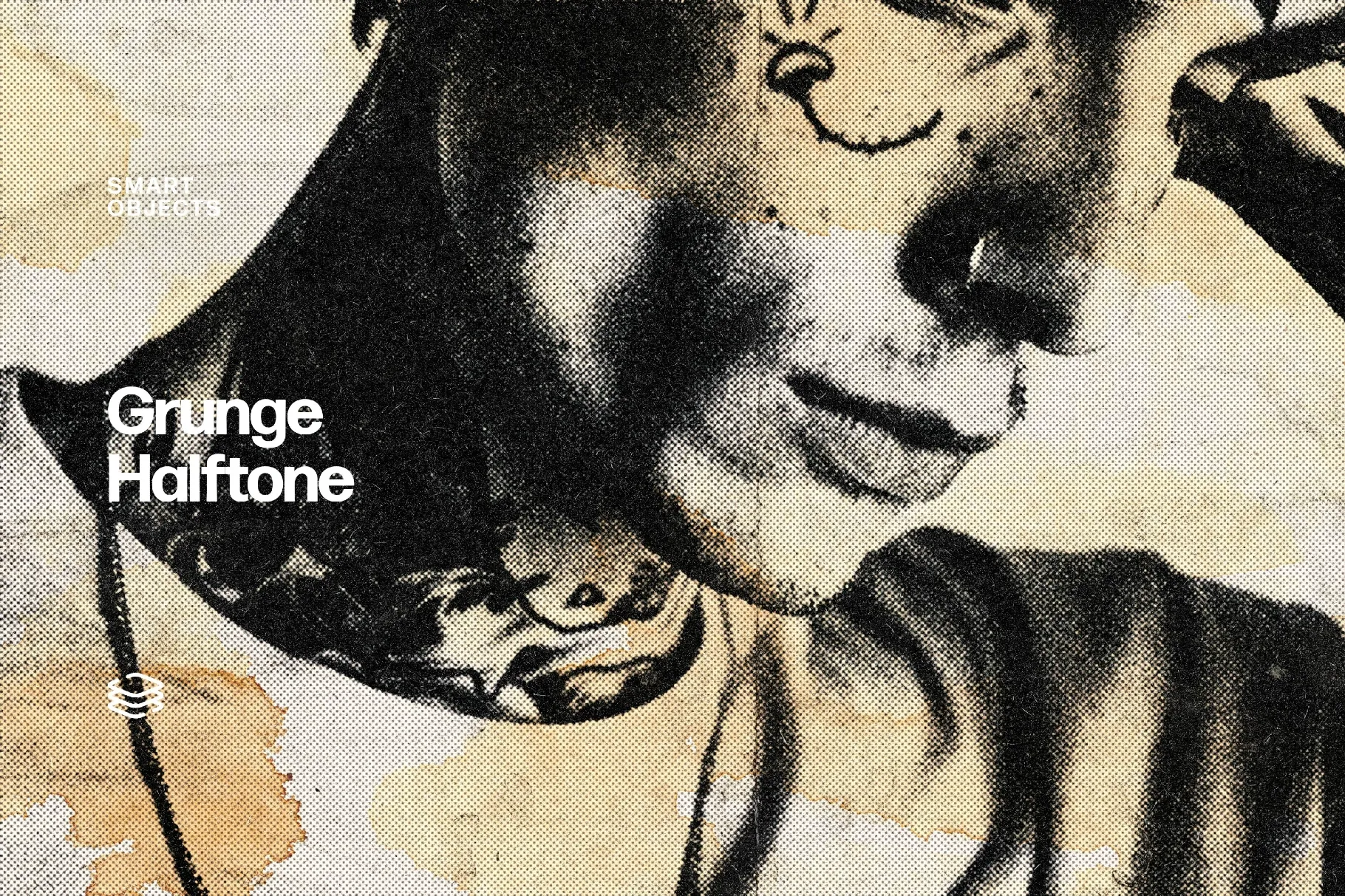 Grunge Halftone Photo Effect