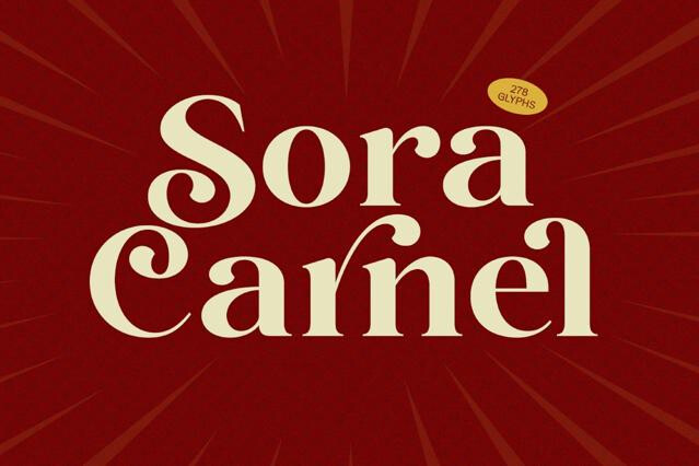 Sora Carnel - Retro Serif Font
