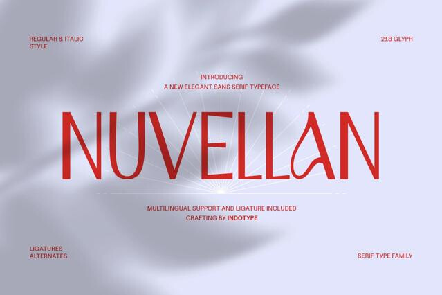 Nuvellan - Elegant Sans Serif Font