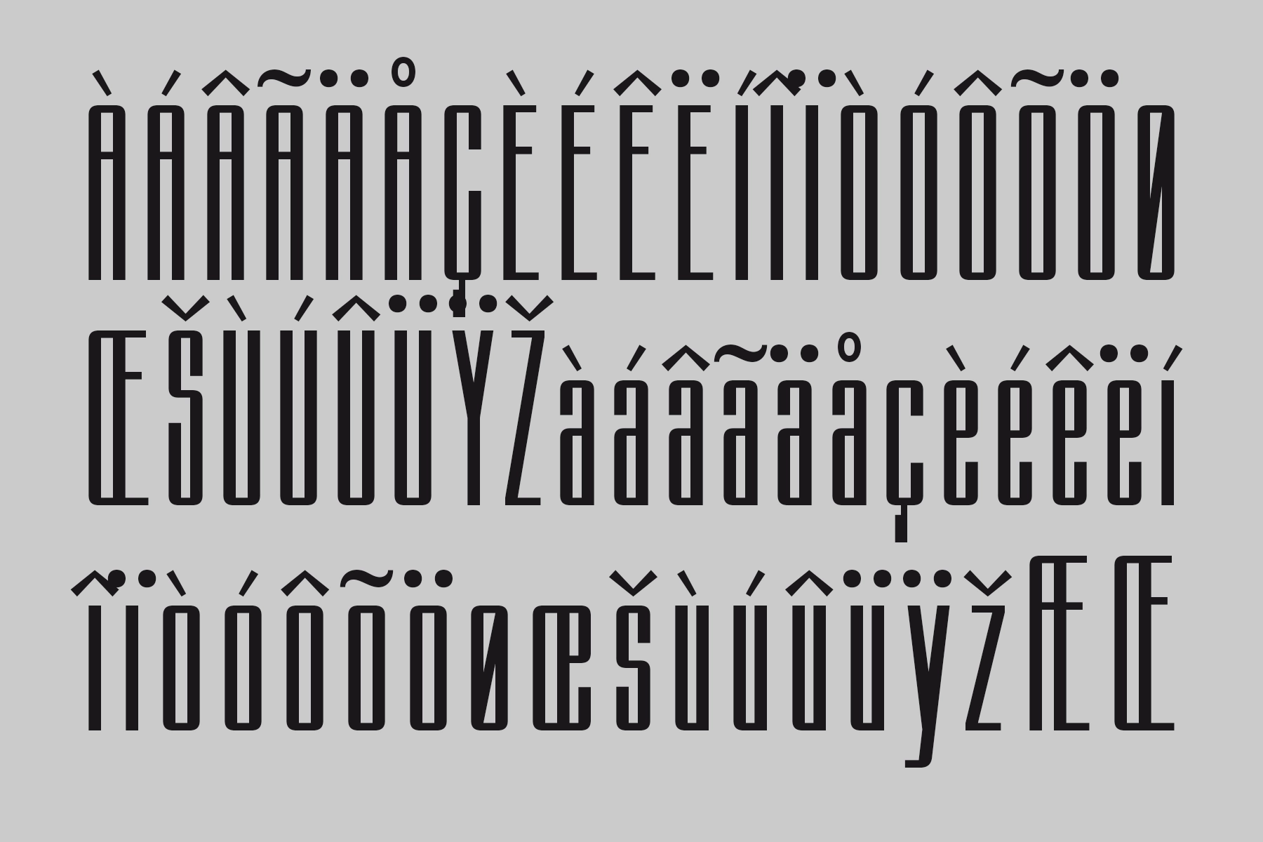 Clampdown - Condensed Display Sans Serif Font