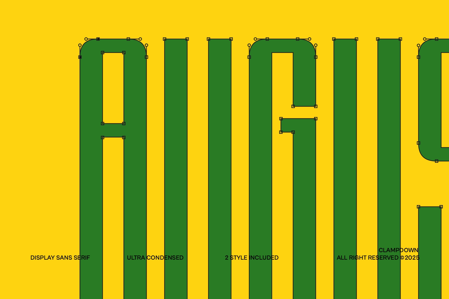 Clampdown - Condensed Display Sans Serif Font