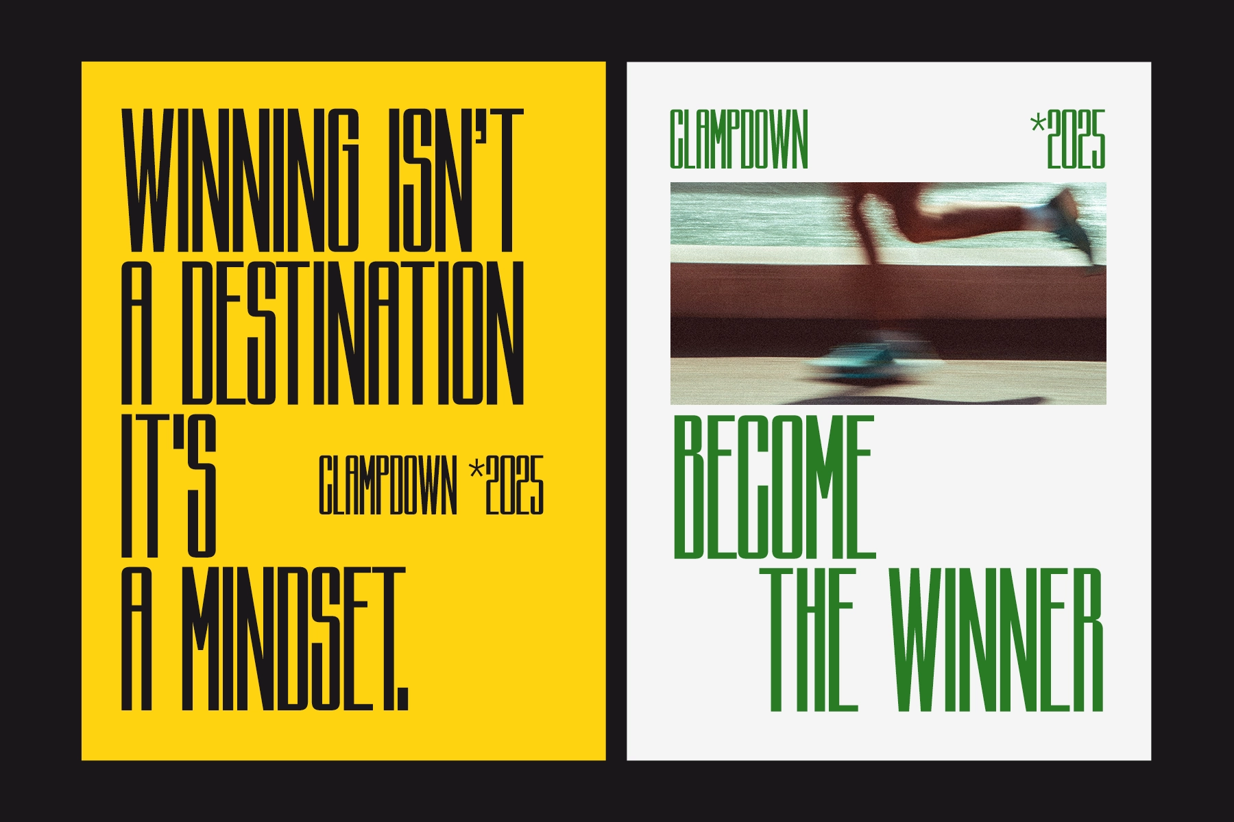 Clampdown - Condensed Display Sans Serif Font